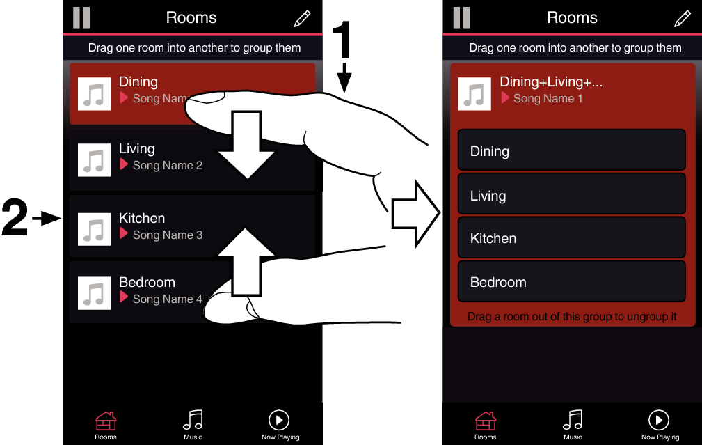 Grouping All room
